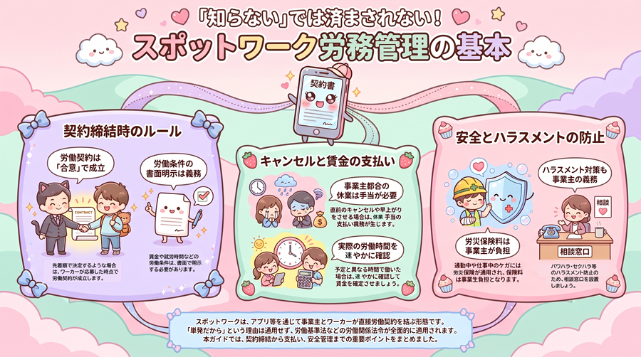 スポットワーク労務管理のまとめ画像